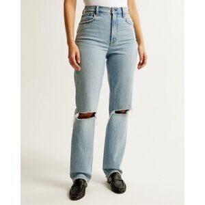 Abercrombie & Fitch curve Love Ultra High Rise Blue Jeans